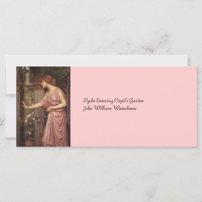 Carte Psyché entrant dans le jardin de Cupidon (Devant)