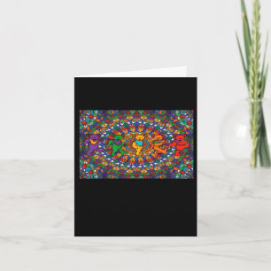 Carte Psychédélique Grateful Dancing Bears Coloré Rainbo