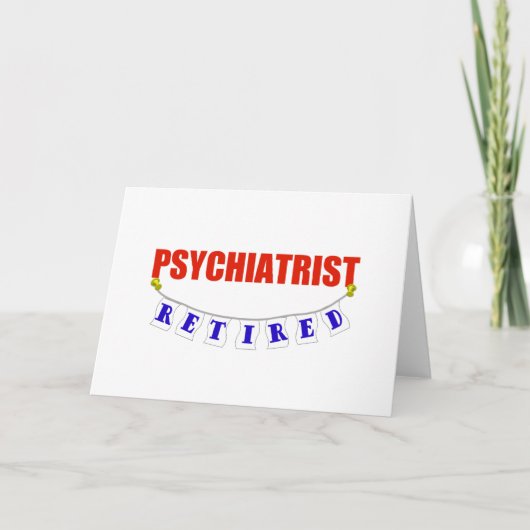 CARTE PSYCHIATRIST RETRAITÉ (Devant)