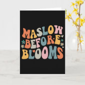Carte Psychologue Maslow Avant Bloom Sped Enseignant Clr (Fleur jaune)