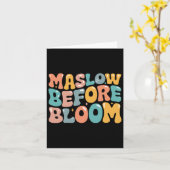 Carte Psychologue Maslow Avant Bloom Spirate Clro Enseig (Fleur jaune)