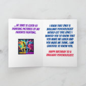 Carte Psychologue Psychiatre ou conseiller Anniversaire (Intérieur)