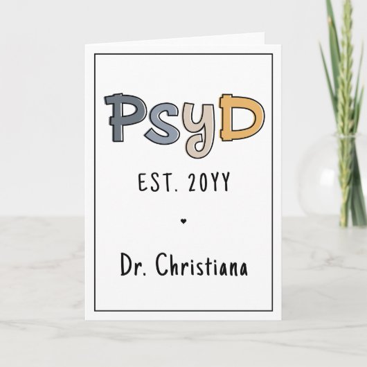 Carte Psychologue PsyD sur mesure (Devant)