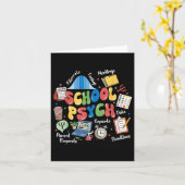 Carte Psychologue scolaire Appréciation Santé mentale Aw (Fleur jaune)