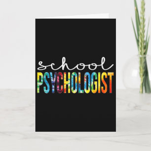 Carte Psychologue scolaire Tie Dye Appreciation Day Byck