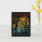 Carte Pt A Déclaré Aller En Enfer Pt Éduqué Que Nous Som (Fleur jaune)