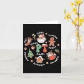 Carte Pt Thérapie physique Père Noël Squad Noël physique (Fleur jaune)