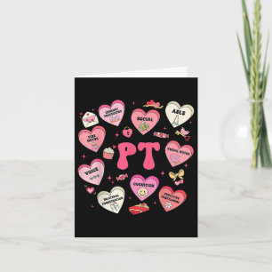 Carte Pt Thérapiste Physique Thérapie Valentines Jour Co