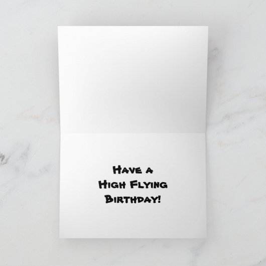 Carte Ptérodactyle d'anniversaire (Intérieur)