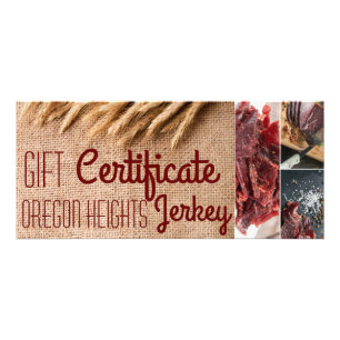 Carte Publicitaire 25 Pack de certificat cadeau d'entreprise Blé sur