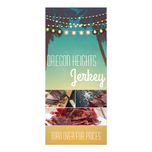 Carte Publicitaire 25 Pack Professionnel Tarifs Plage Coucher de sole (Devant)