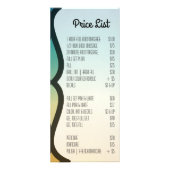 Carte Publicitaire 25 Pack Professionnel Tarifs Plage Coucher de sole (Dos)