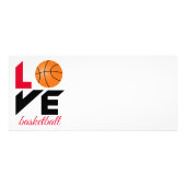 Carte Publicitaire Aimer le basket-ball (Dos)