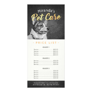 Carte Publicitaire Animaux de compagnie assis Grooming Beauté Salon T