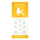 Carte Publicitaire Animaux de compagnie assis Grooming Beauté Salon T (Dos)