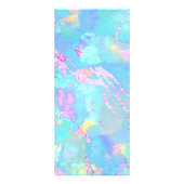 Carte Publicitaire aqua opale fausse iridescente (Dos)