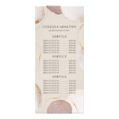 Carte Publicitaire Aquarelle Abstraite Luxe Gold Formes Moderne (Dos)