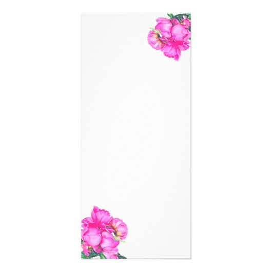 Carte Publicitaire Aquarelle - Bunch Peonies (Dos)