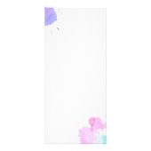 Carte Publicitaire Aquarelle créative Eyelashes Bleu (Dos)