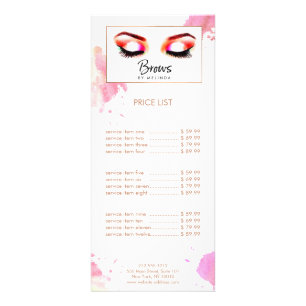 Carte Publicitaire Aquarelle créative sourcils