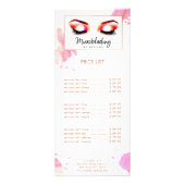 Carte Publicitaire Aquarelle créative sourcils froncés Microblading (Devant)