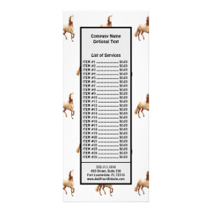 Carte Publicitaire Aquarelle équestre galloise de Pony et Cob Horse