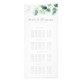 Carte Publicitaire Aquarelle Eucalyptus Verdure Gold Foliage (Devant)