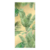 Carte Publicitaire Aquarelle Feuille Tropical Motif sur Faux Gold (Dos)