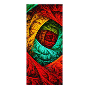 Carte Publicitaire Artiste coloré moderne Art Abstrait Motif #09