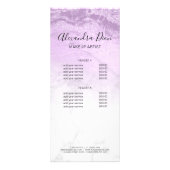 Carte Publicitaire Artiste de maquillage moderne et élégant en marbre (Dos)