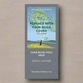 Carte Publicitaire Auteur Écrivain Lancement du livre Couverture prom