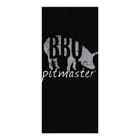 Carte Publicitaire BBQ | BBQ Pitmaster Pig Grill Fars Day (Devant)
