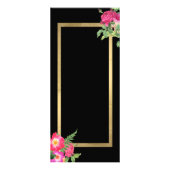 Carte Publicitaire Beauté Florales Lash Extensions Black (Dos)