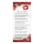 Carte Publicitaire Belles instructions sur la Parties scintillant de  (Dos)