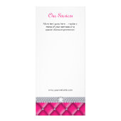 Carte Publicitaire Bijoux Couronne mode Tufé Satin rose (Dos)