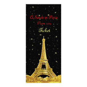 Carte Publicitaire Billet Prom Paris Skyline - Ver 2