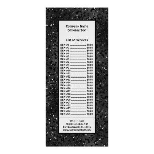 Carte Publicitaire Black Cheetah Leopard Skin