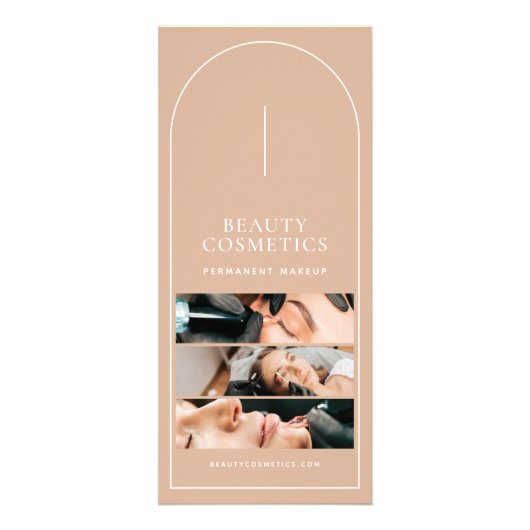 Carte Publicitaire Blush Multi Photo Arch Beauté Business Tarifs (Devant)