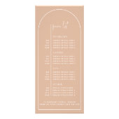 Carte Publicitaire Blush Multi Photo Arch Beauté Business Tarifs (Dos)