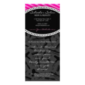 Carte Publicitaire Bons de salon de roses indien (Dos)