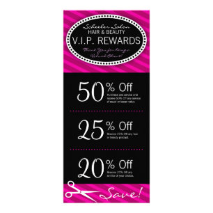 Carte Publicitaire Bons violets de salon