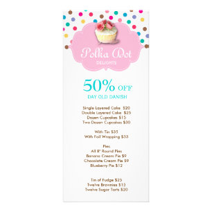 Carte Publicitaire Boulangerie Cute Cupcake Pote 4