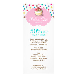 Carte Publicitaire Boulangerie Cute Cupcake Pote 4