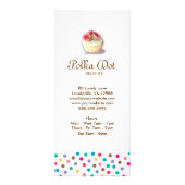 Carte Publicitaire Boulangerie Cute Cupcake Pote 4 (Dos)