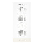 Carte Publicitaire Boulangerie de gâteau couleur pastel minimum (Dos)