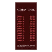 Carte Publicitaire Boulangerie moderne de gâteau de petit gâteau de (Dos)