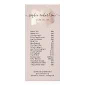 Carte Publicitaire Brise-brosse chic | Salon Services de tarif (Devant)