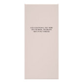 Carte Publicitaire Brise-brosse chic | Salon Services de tarif (Dos)