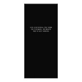 Carte Publicitaire Brouillard et marbre | Salon Services de tarif (Dos)