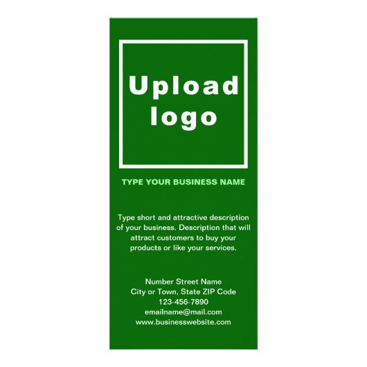 Carte Publicitaire Business Green Rack Card (Devant)